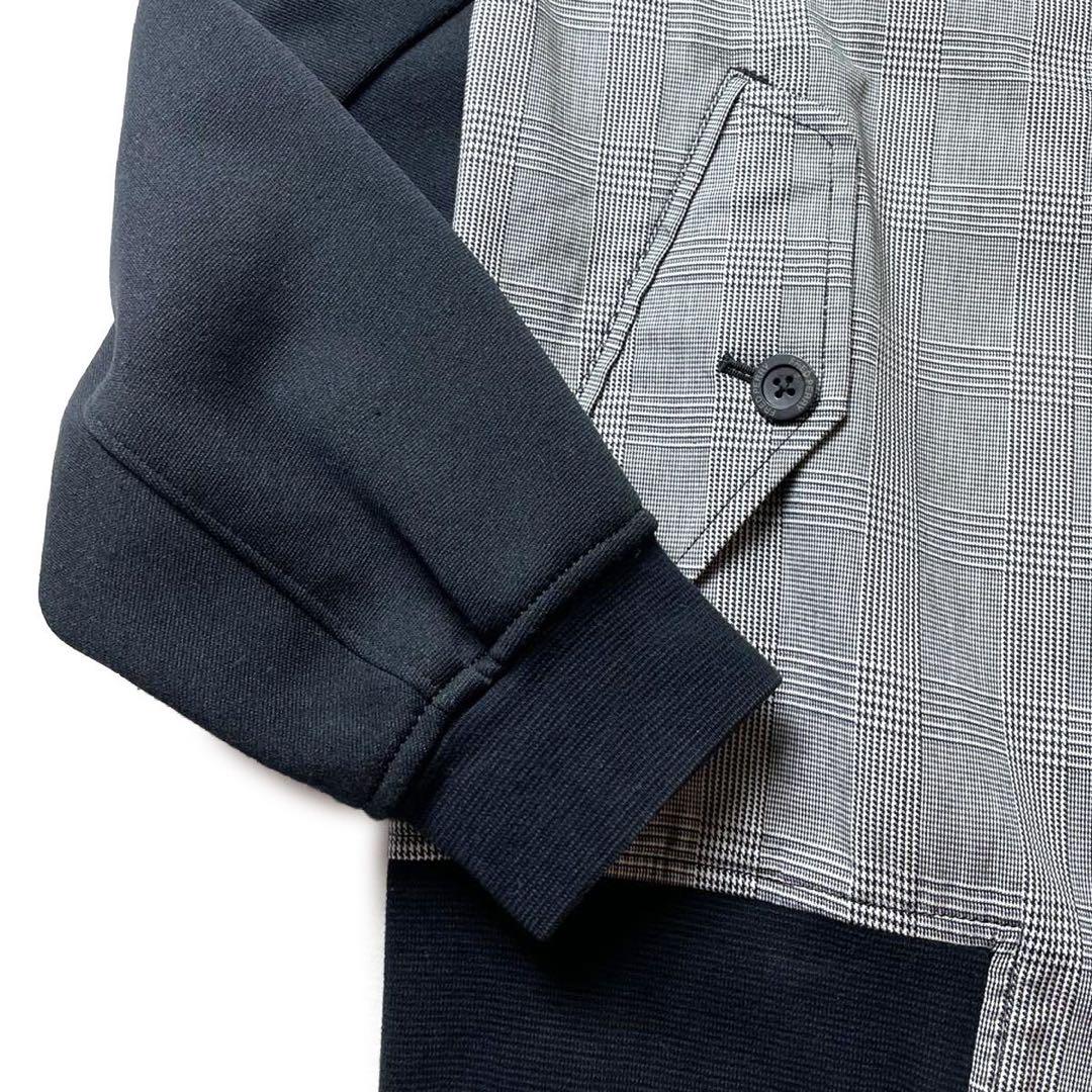 【名作】Fred Perry グレンチェック柄 スイングトップ グレー S