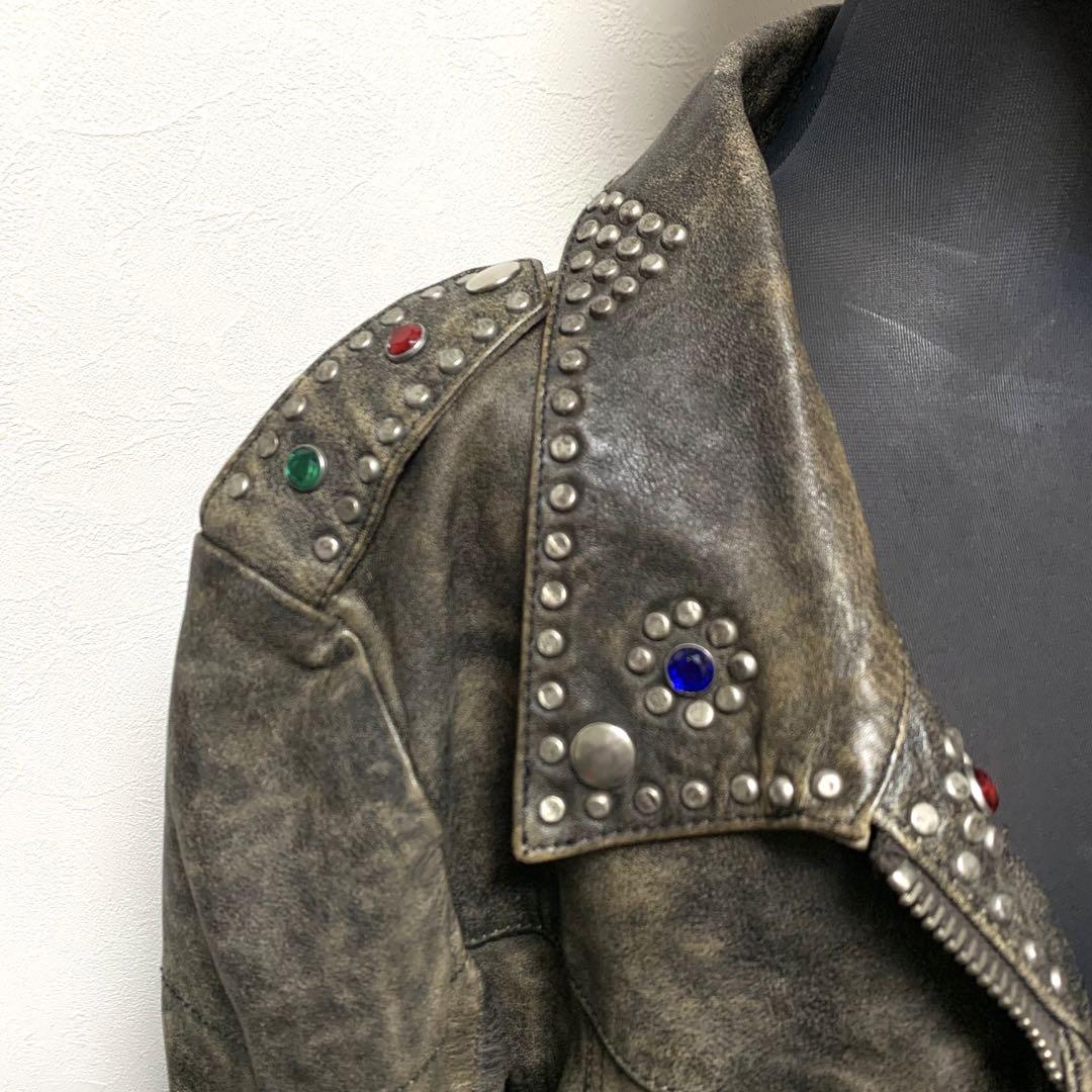 golden goose ビンテージ加工 ライダース レザージャケット golden goose ビンテージ加工 ライダース レザージャケット