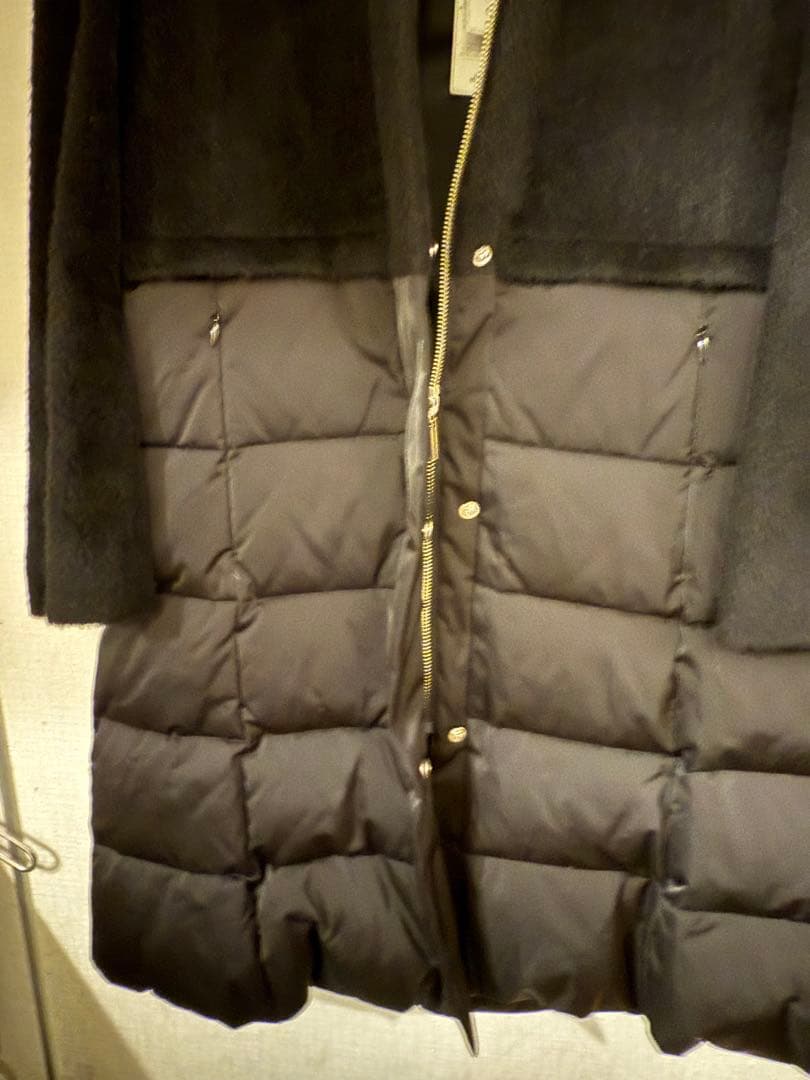 エムプルミエ ウール アルパカ ダウン切り替え フードつきコート エムプルミエ ウール アルパカ ダウン切り替え フードつきコート