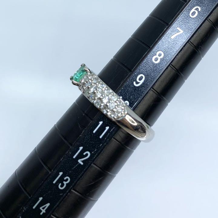 JA-0324】Pt900 天然エメラルド ダイヤモンド リング - メルカリ 純正買蔵 【JA-0324】Pt900 リング ダイヤモンド 天然エメラルド リング