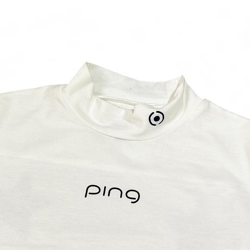 PING ピン 2022年モデル ハイネック 半袖 Tシャツ 星柄 M