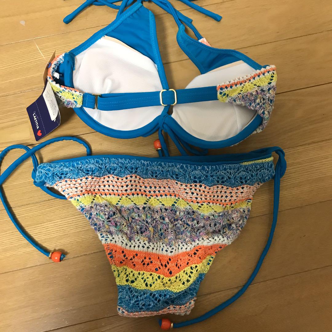 新品未使用　タグ付き　水着 ビキニ　LAETITIA レリッタ　ターコイズブルー