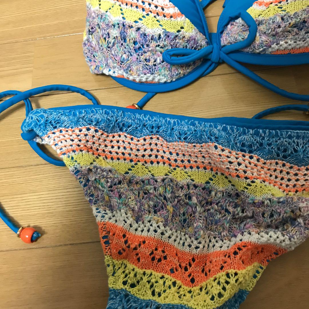新品未使用　タグ付き　水着 ビキニ　LAETITIA レリッタ　ターコイズブルー