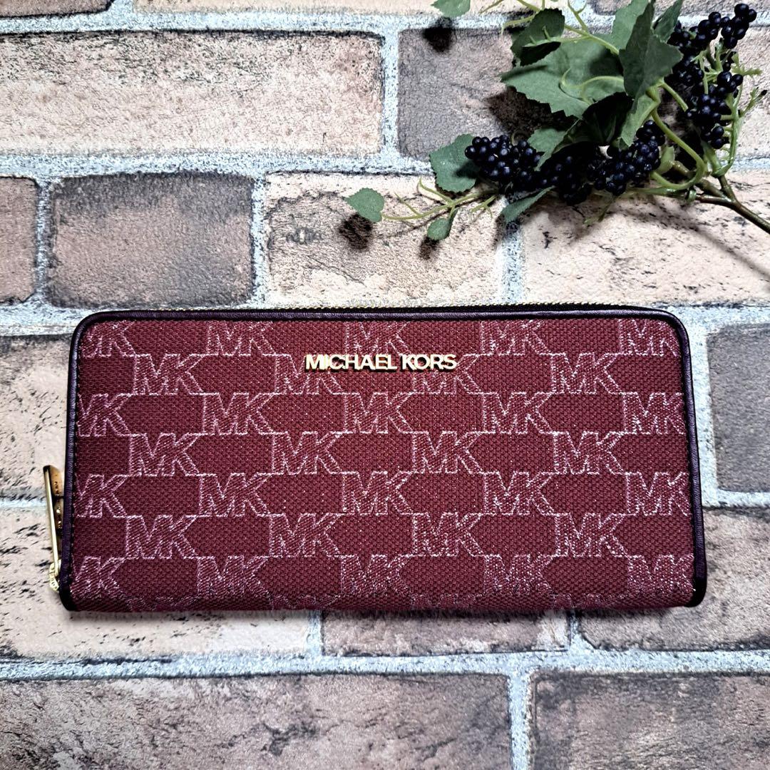 マイケルコース　長財布　財布　赤　小物　Michael course ブランド
