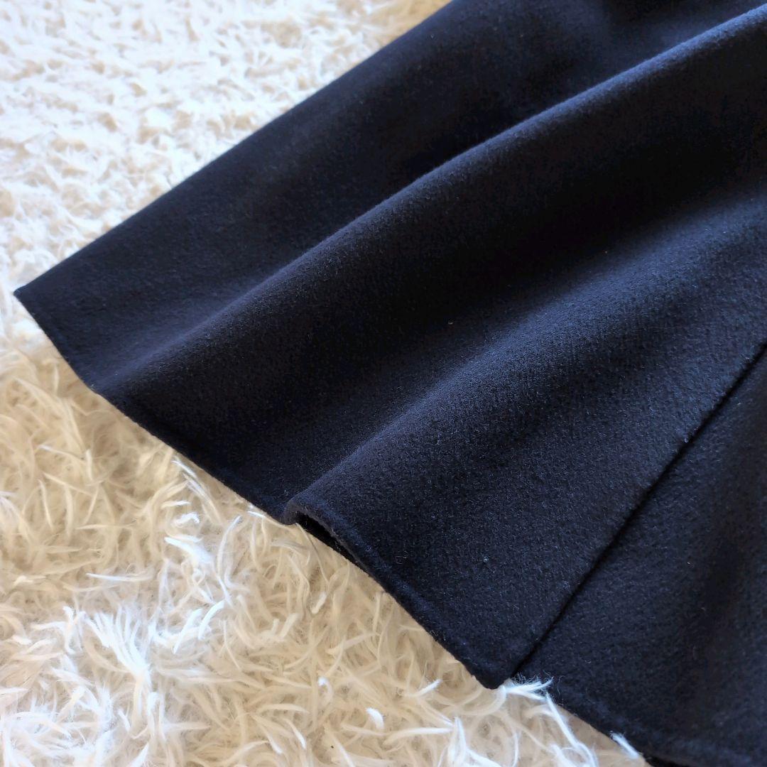 美品✨️セオリー 22AW トレンチロングリバーコート カシミヤ混 ネイビー 美品✨️セオリー 22AW トレンチロングリバーコート カシミヤ混 ネイビー