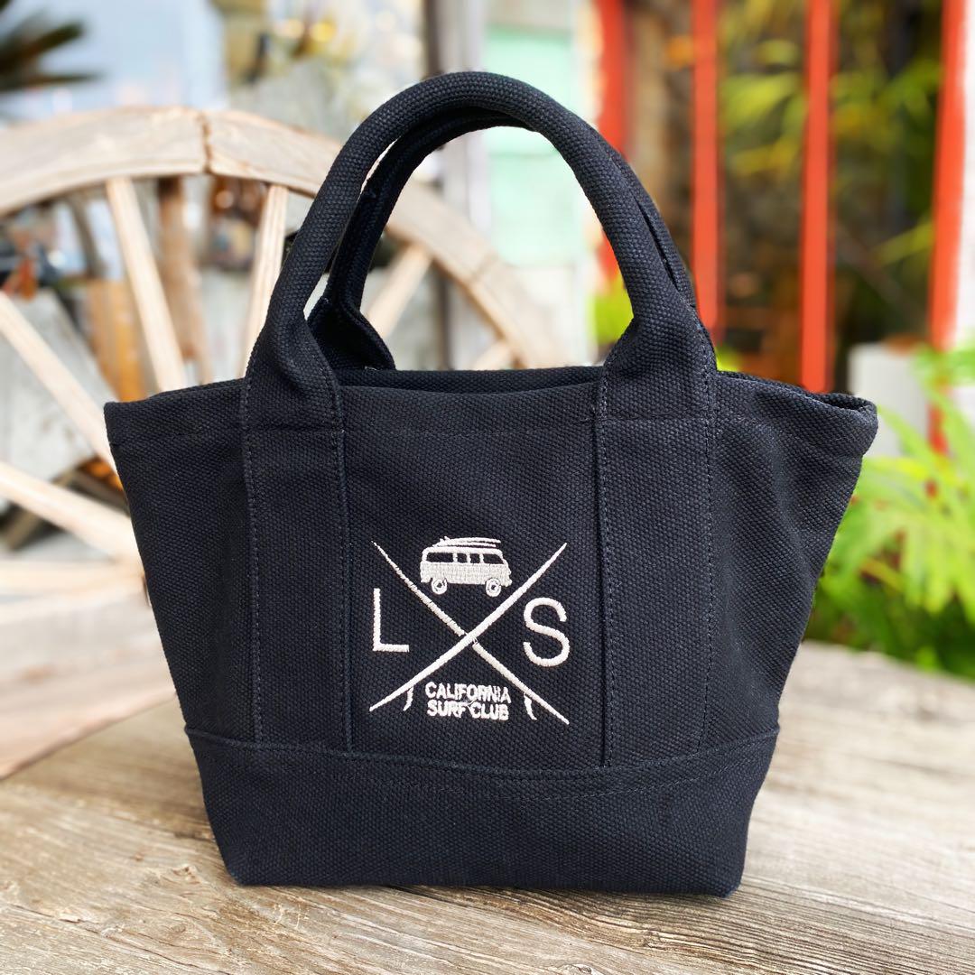 千葉北で人気☆LUSSO SURF ミニトートバッグ ブラック RVCA