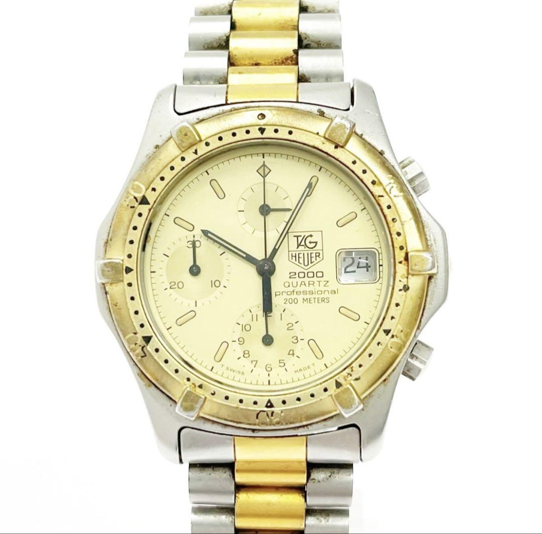 【美品】TAG Heuer タグホイヤー メンズ　クロノグラフ HEUER ホイヤー 腕時計 クロノグラフ メンズ 希少品