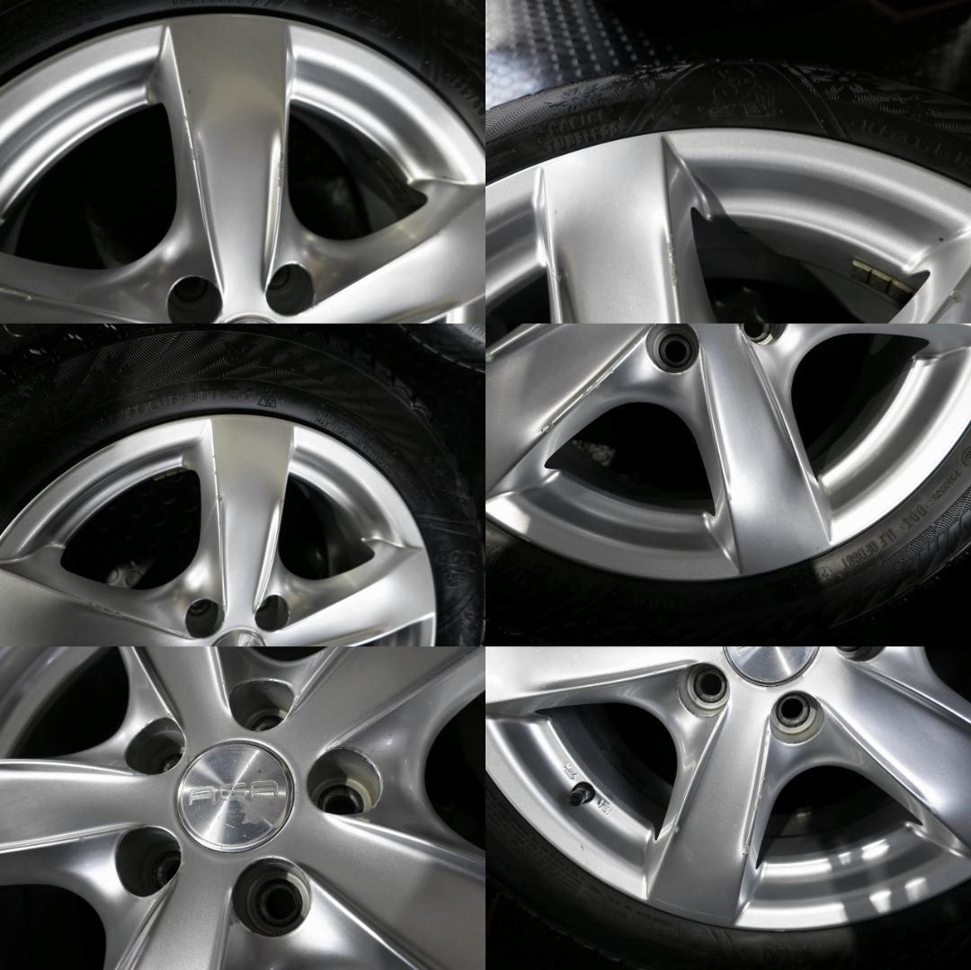 バイキング 185/60R15 2022年 PCD100/5H ポロ A1 冬用