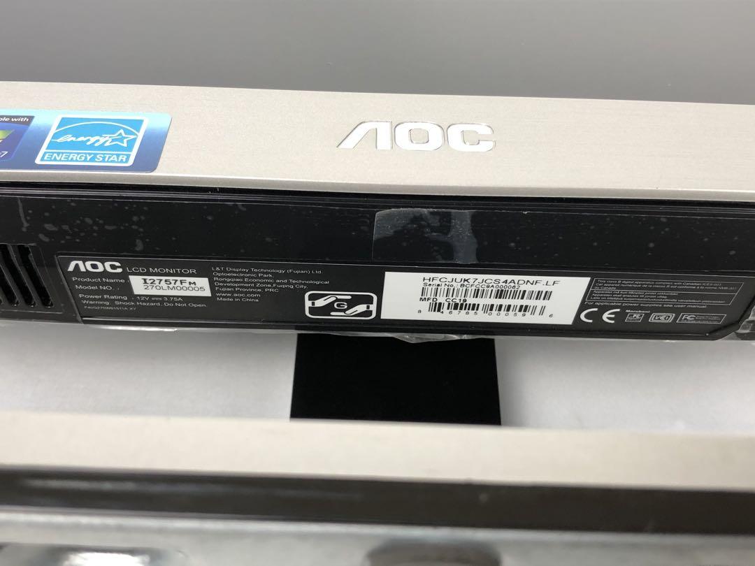 AOC I2757FM 27インチモニター　IPS