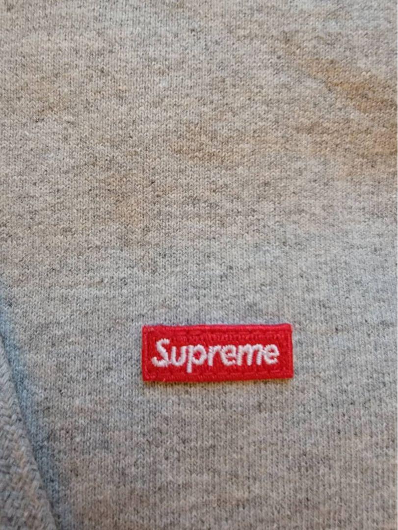Supreme グレー ジップアップパーカー