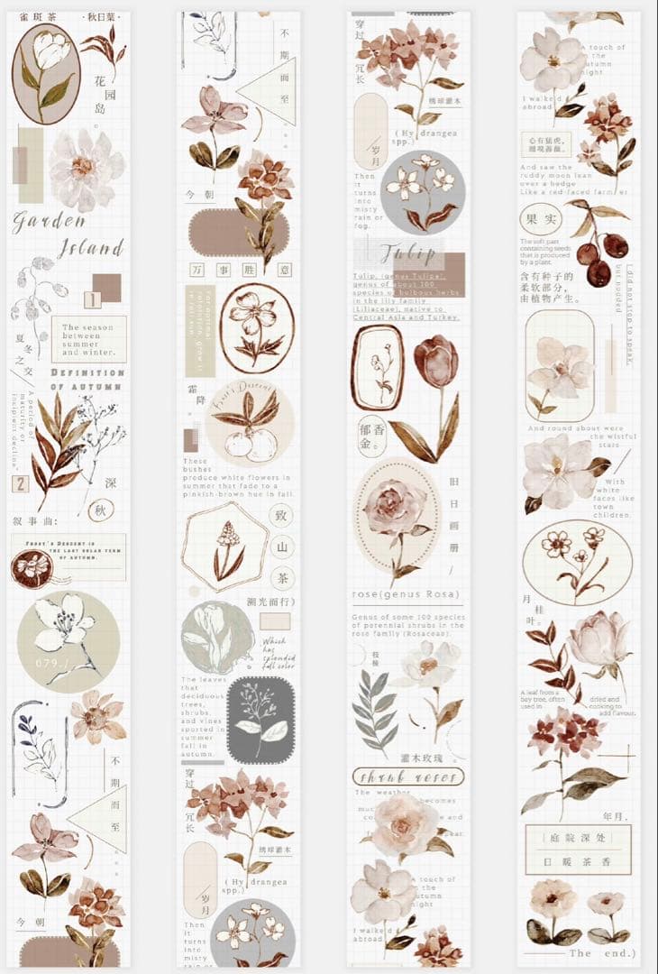 海外 マスキングテープ雀斑茶