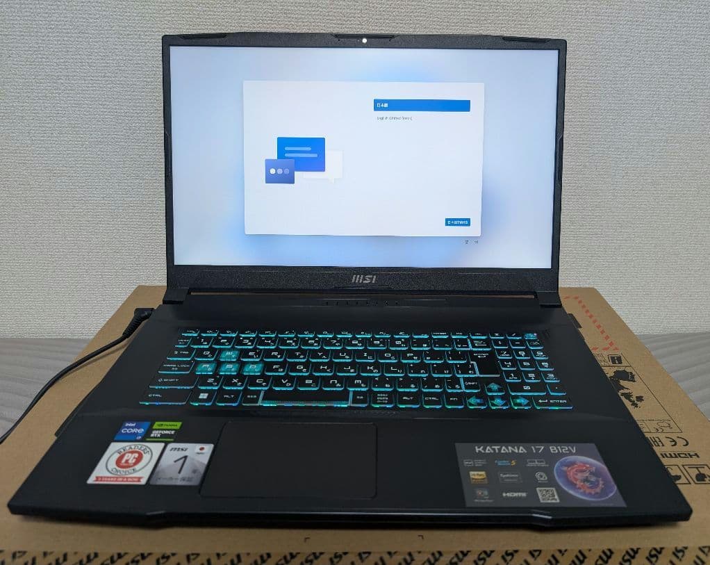 MSI Katana-17-B12VFK-038JP RTX 4060