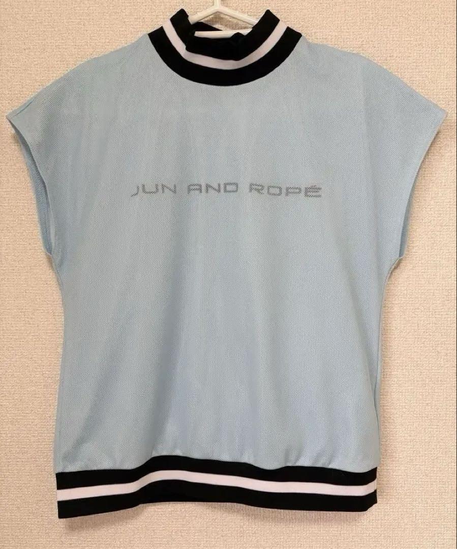 JUN&ROPE ジュンアンドロペ　レディースセットアップメッシュブルー