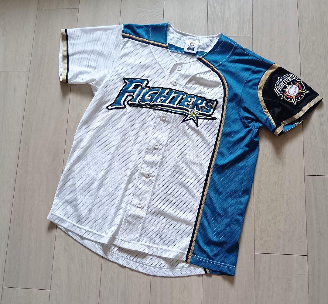 北海道　日本ハム　ファイターズ　大谷　ホーム　ユニフォーム　ミズノ　M