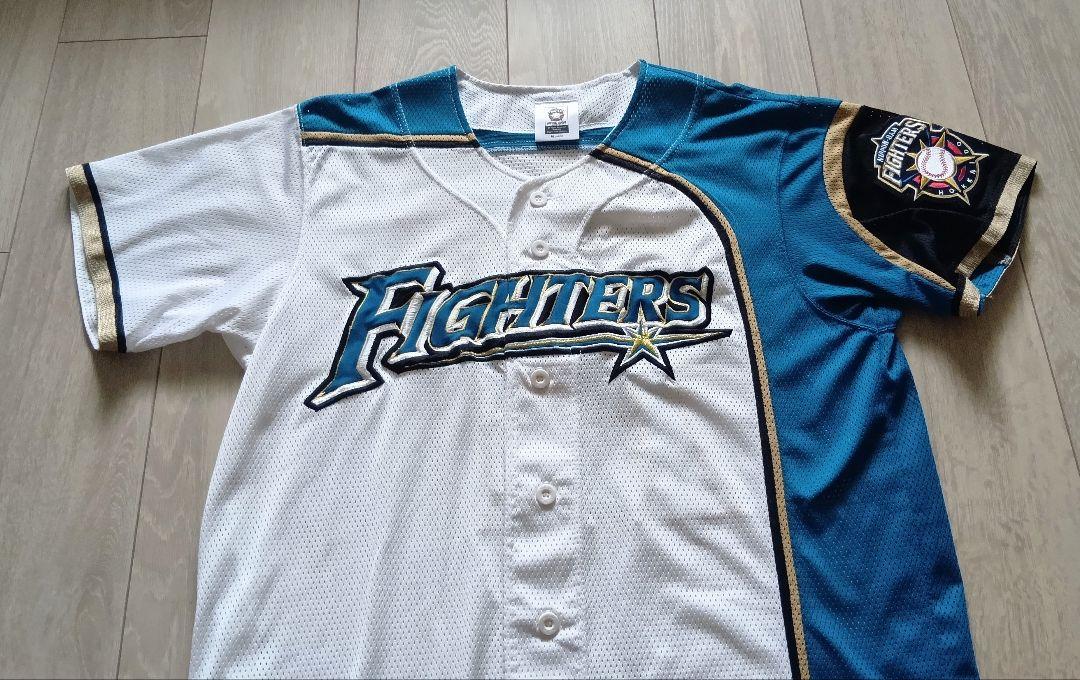 北海道　日本ハム　ファイターズ　大谷　ホーム　ユニフォーム　ミズノ　M