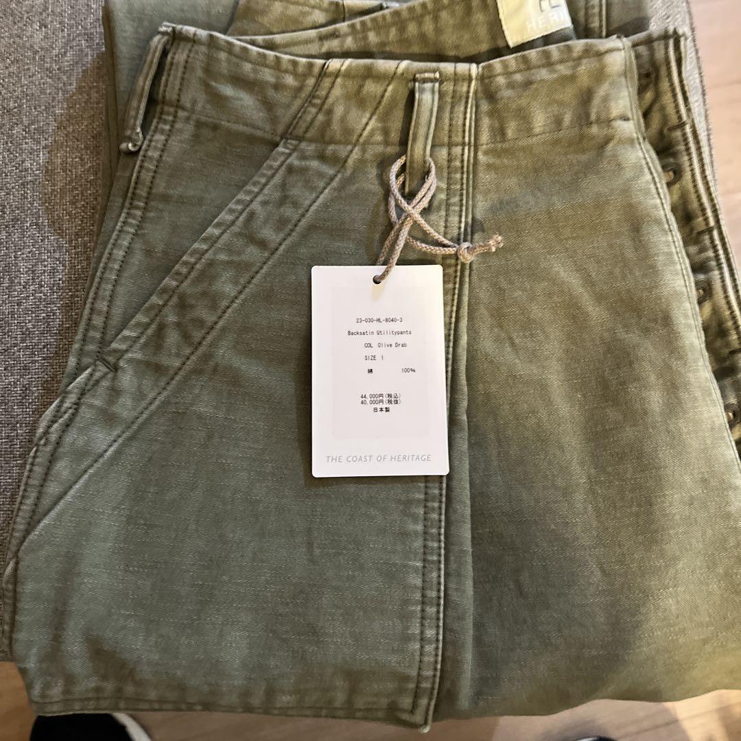 HERILL Backsatin Utilitypants size1 パンツ
