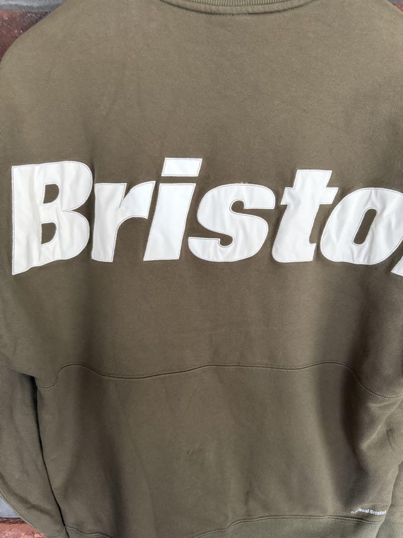 本当に信頼出来る商品 美品Bristol新作ビッグらロゴスウェット KHAKI メルカリ - トップス