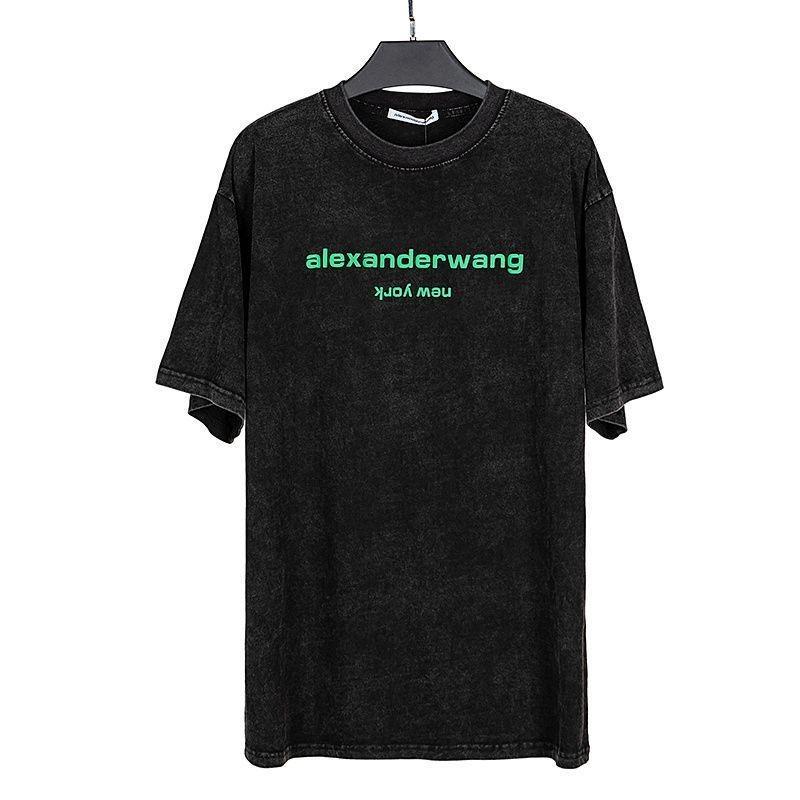 alexanderwang ブラック Tシャツ alexanderwang アレキサンダーワング ブラック コットンブレンド