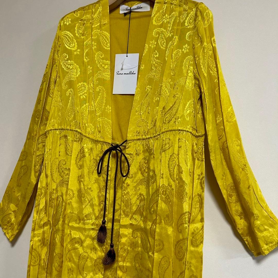 新品　sara mallika サラマリカ　ロングワンピース　ブラウス　シャツ