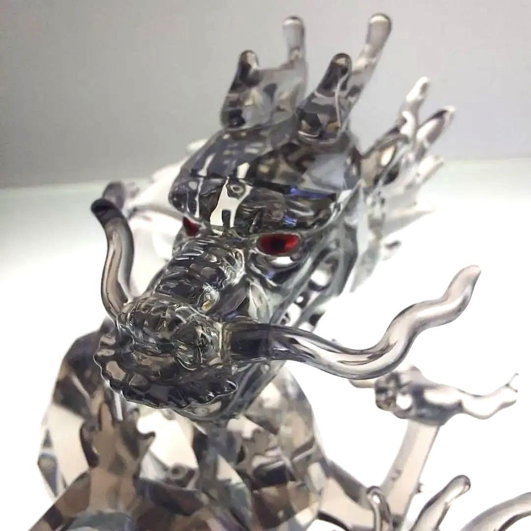 スワロフスキー ドラゴン 龍 クリスタル インテリア 高さ13cm