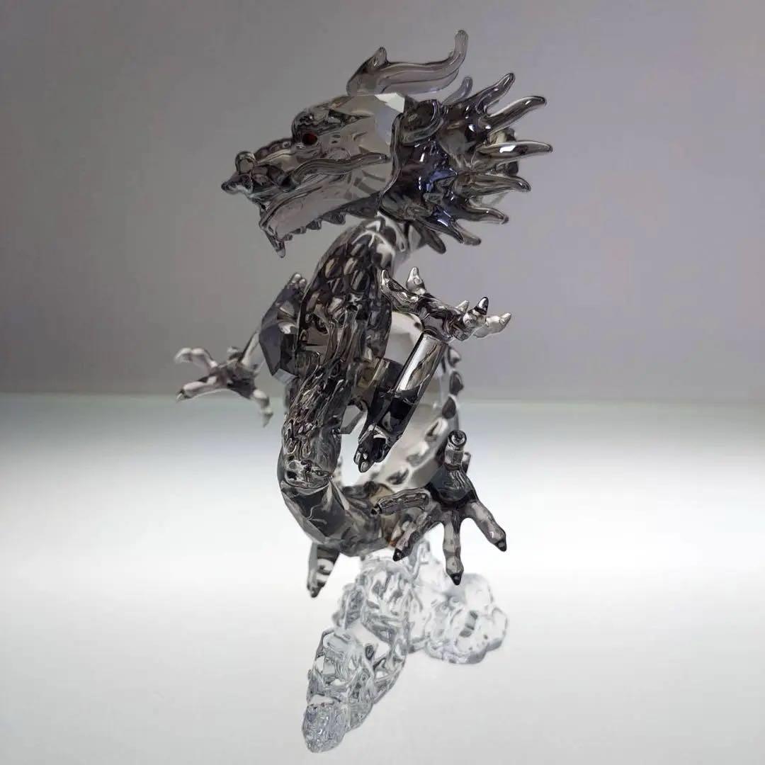 スワロフスキー ドラゴン 龍 クリスタル インテリア 高さ13cm