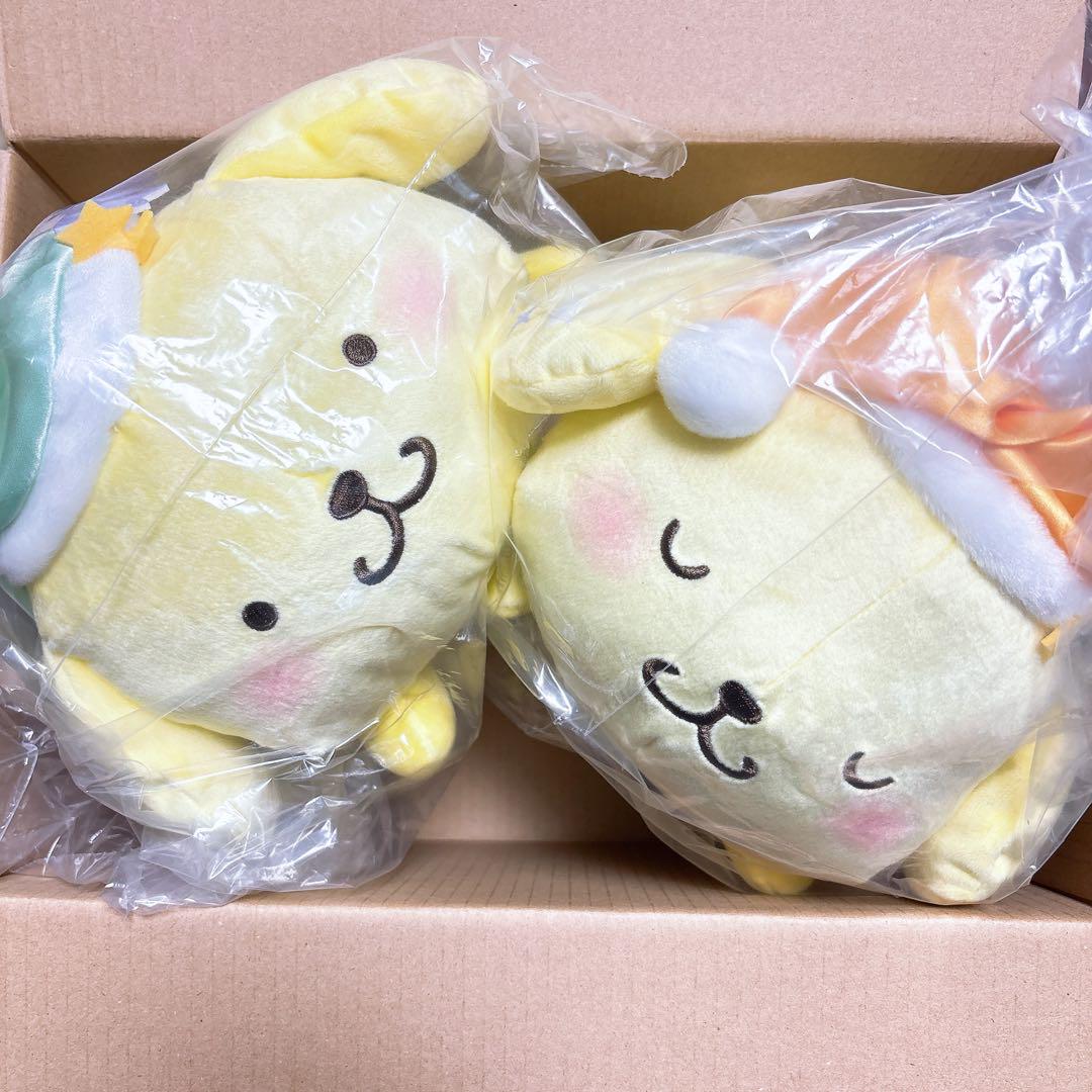 新品未使用 サンリオ ぽてっと寝そべりBIGぬいぐるみ ポムポムプリン