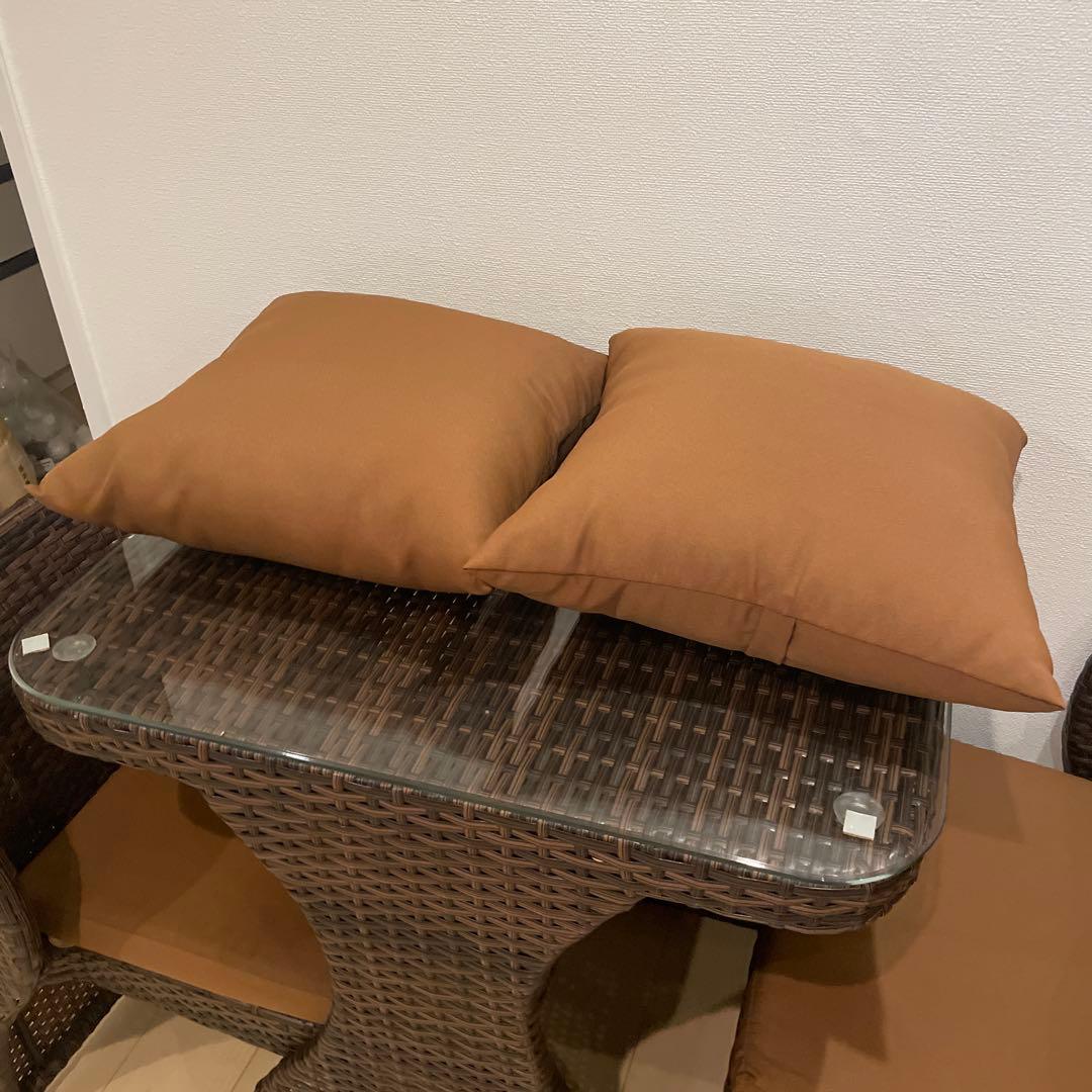 テーブルチェアセット ラタン製ダイニングテーブルセット MARWIL-DEMENAGEMENTS_CH