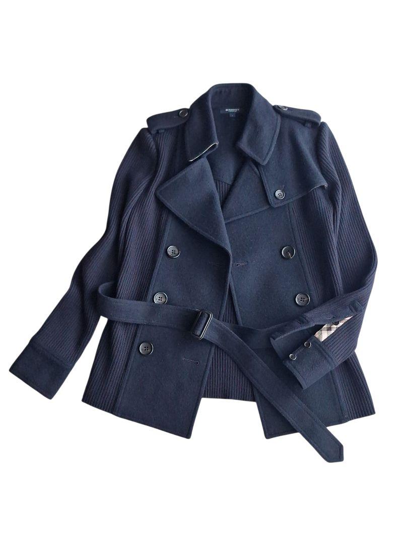 BURBERRY LONDON　バーバリー　トレンチ　ピーコート　カシミヤ混