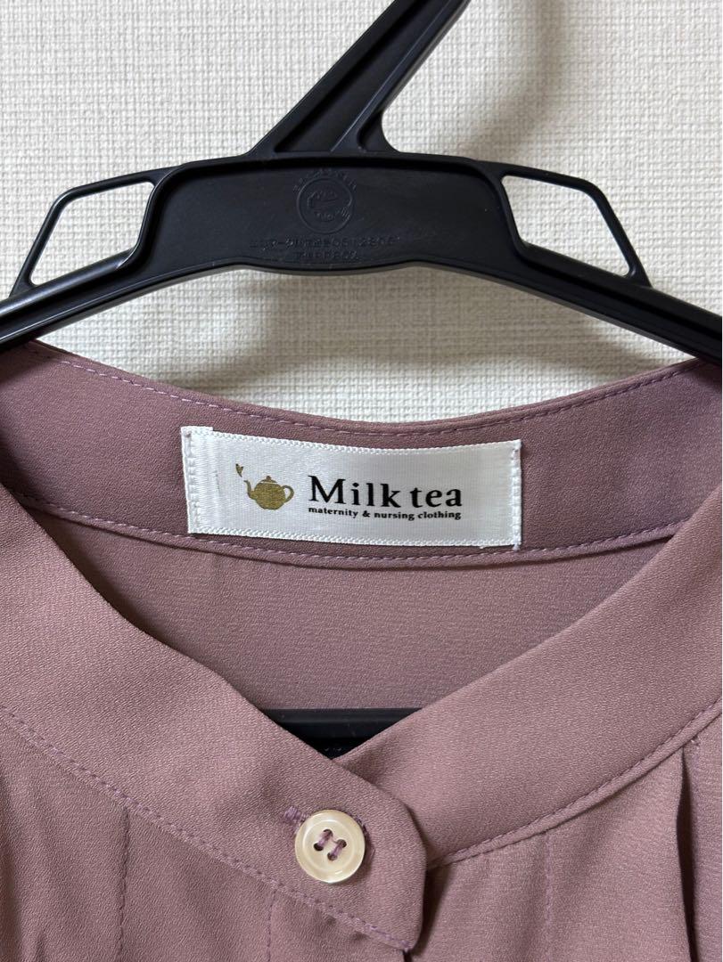 【マタニティ】フリルシフォンワンピース