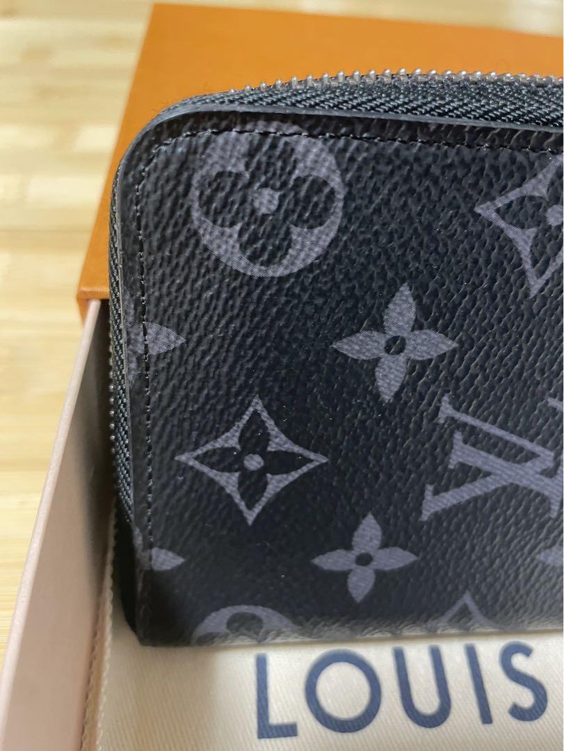 LOUIS VUITTON 長財布 ブラック/ホワイト ルイヴィトン LOUIS VUITTON 長財布 モノグラム ジッピー