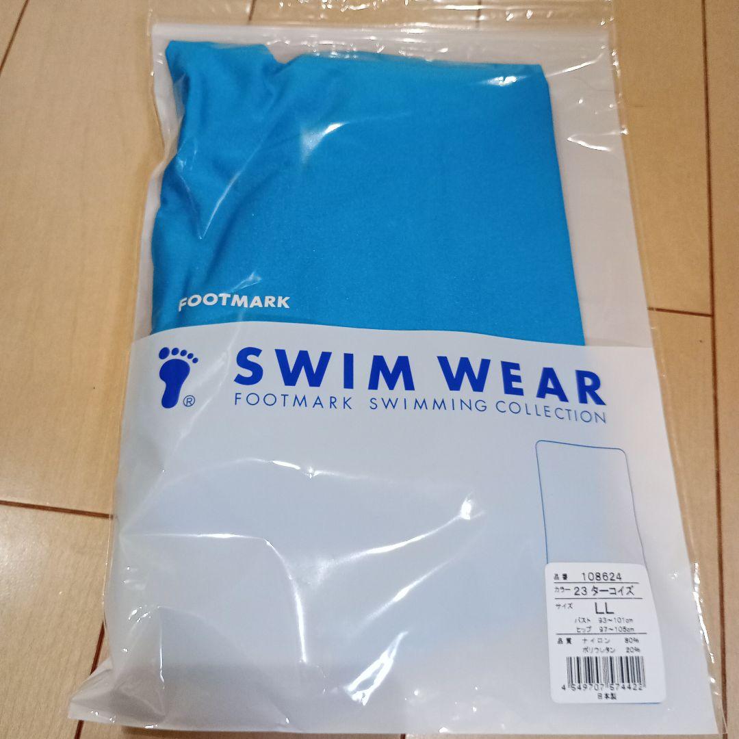 FOOTMARK ワンピース水着 ターコイズ LL