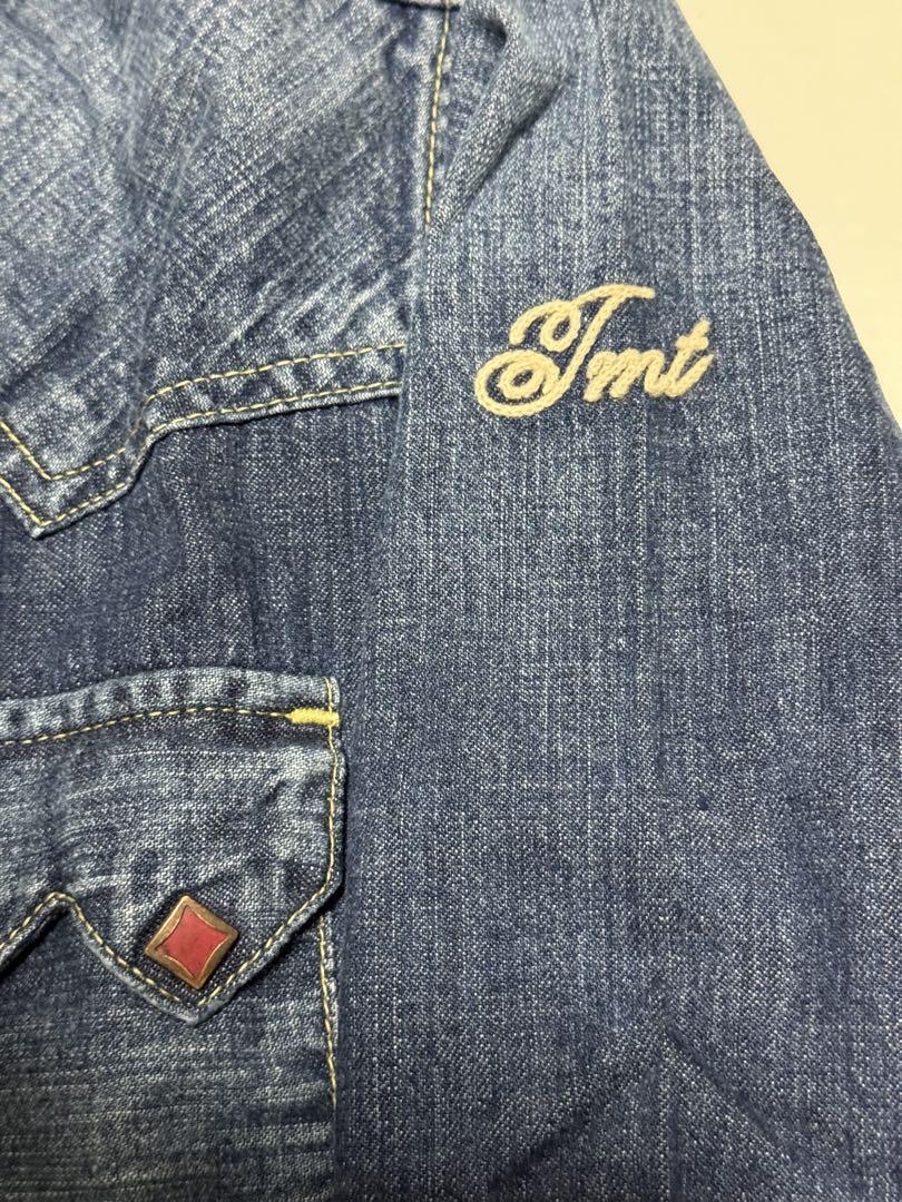 タグ付き✨ドゥーズィエムクラス stretch twill シャツ ブルー