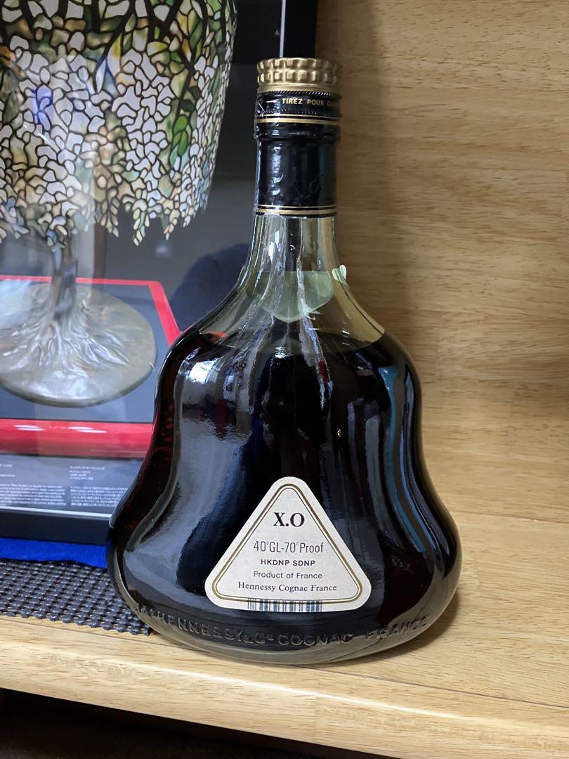 Hennessy X.O. ブランデー 40% グリーンボトル ボックス付き