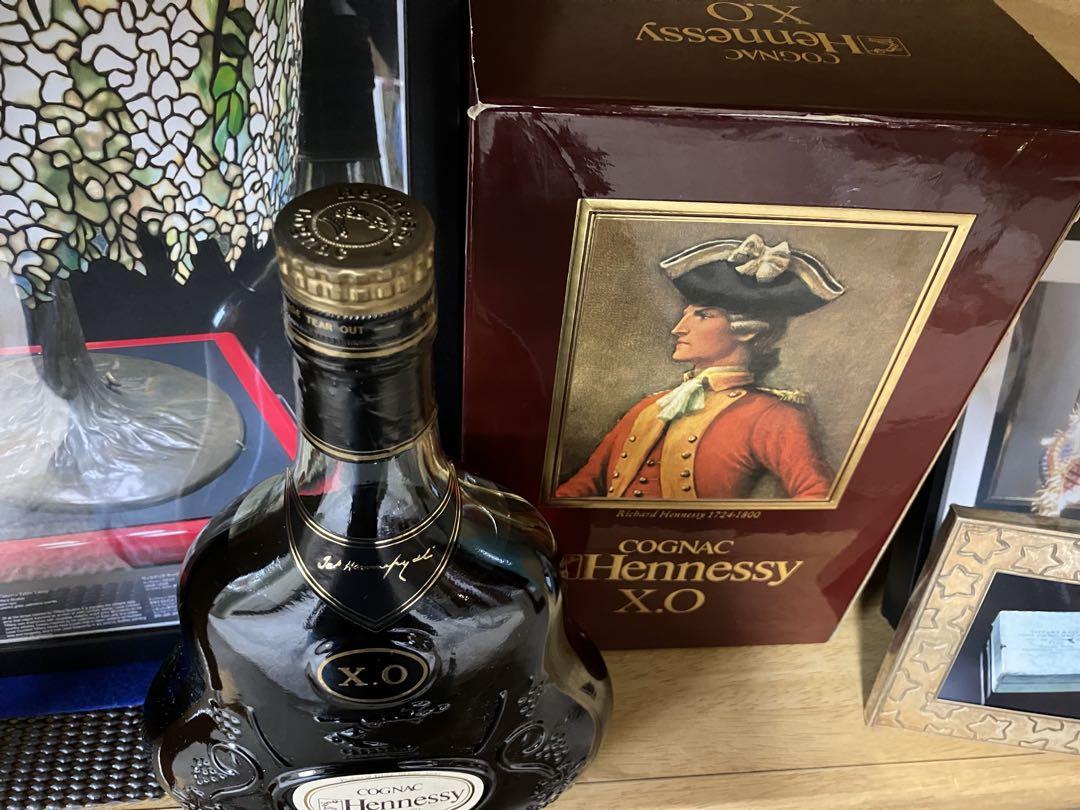 Hennessy X.O. ブランデー 40% グリーンボトル ボックス付き