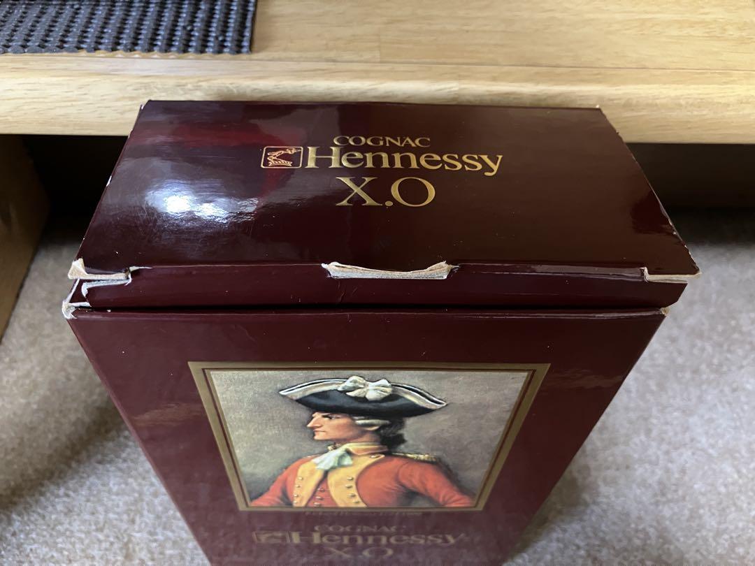 Hennessy X.O. ブランデー 40% グリーンボトル ボックス付き