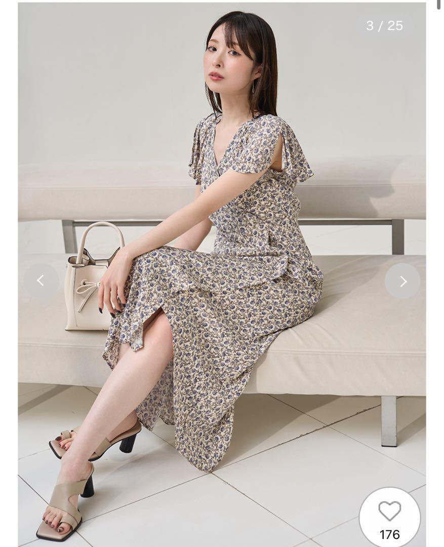 FRAY I.D. ほぼ未使用 花柄 カシュクールワンビース 1