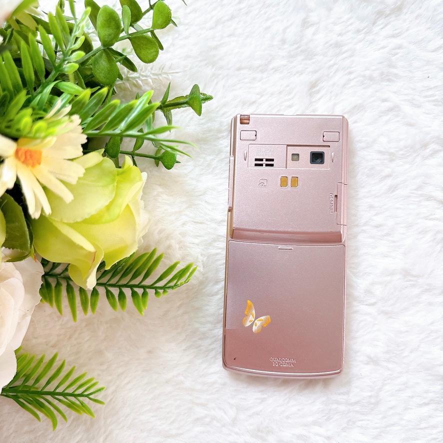 【完動品】au K002 ピンク 京セラ ガラケー 携帯電話 初期化済み