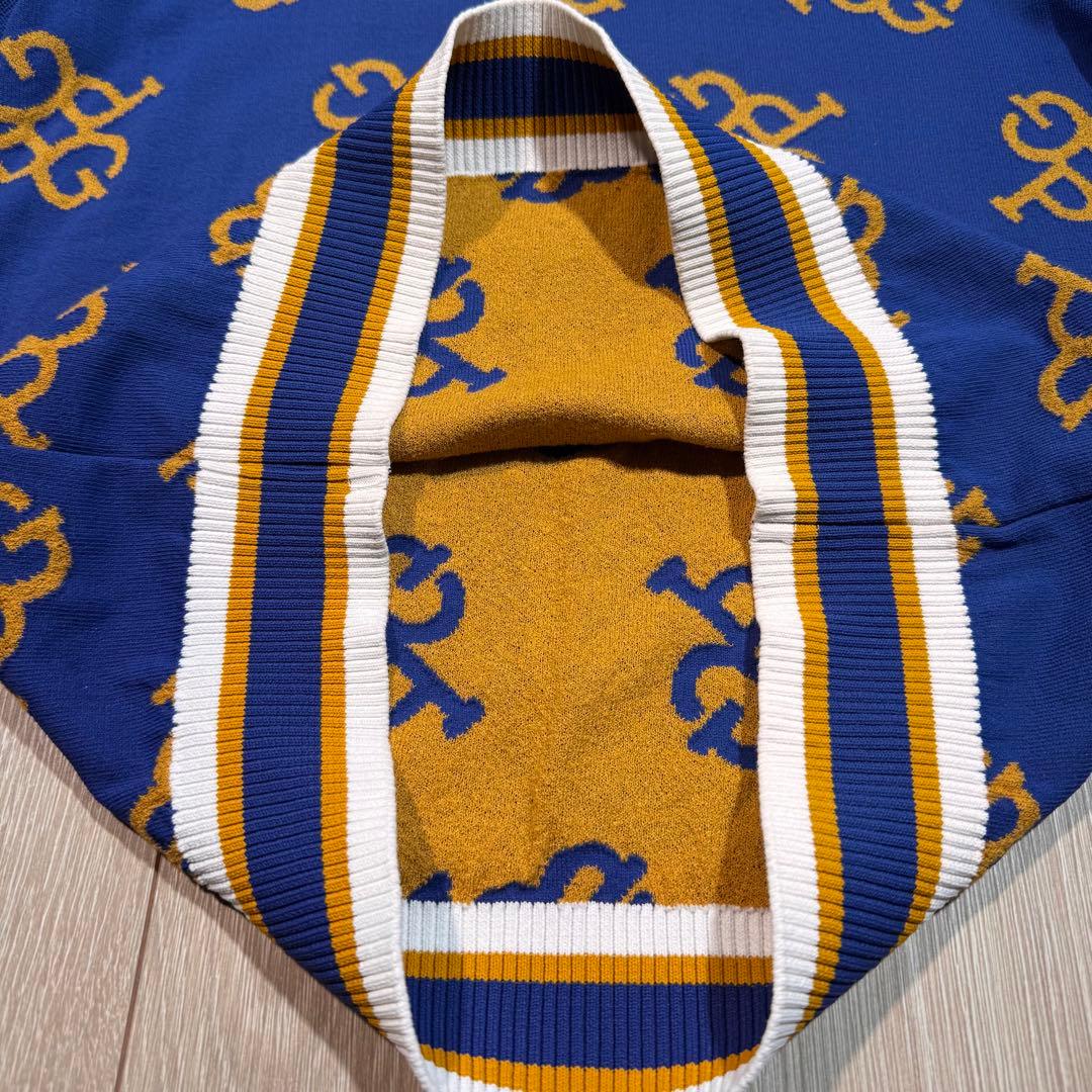 パーリーゲイツ☆PGモノグラム クルーネックニット&スカート セットアップ S パーリーゲイツ☆PGモノグラム クルーネックニット&スカート セットアップ S