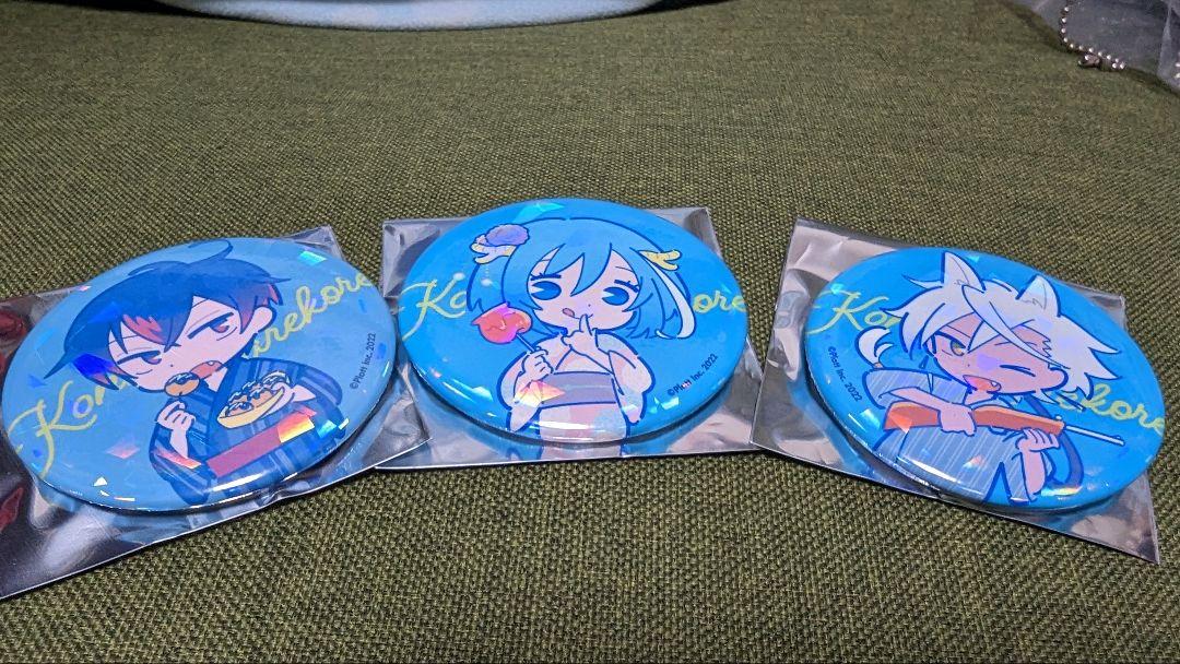 混血のカレコレ　ホログラム缶バッジセット
