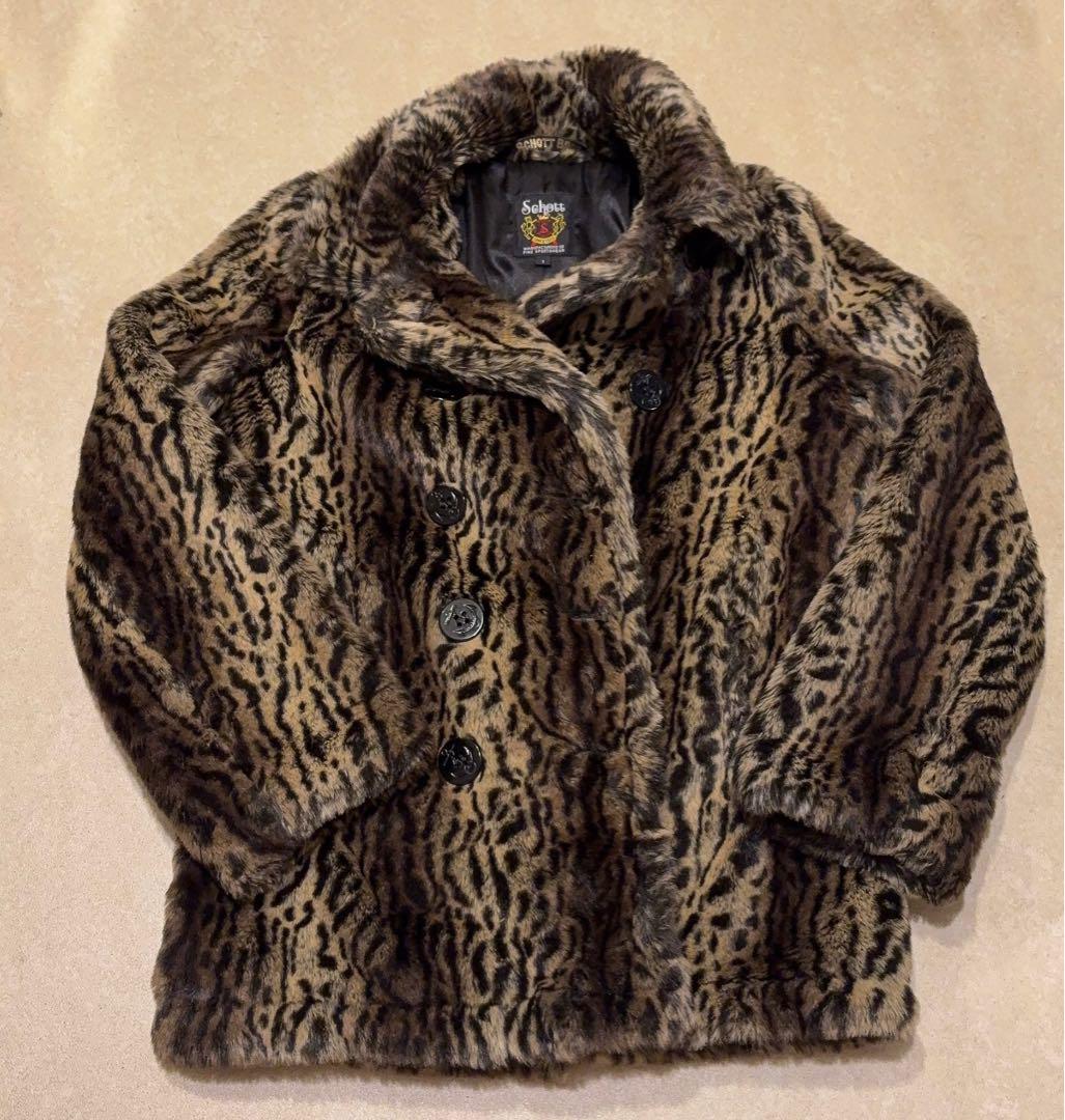 Schott レオパード柄 ファーコート 100周年記念モデル schott（ショット）の「Schott/ショット/LEOPARD FAR SPORTS