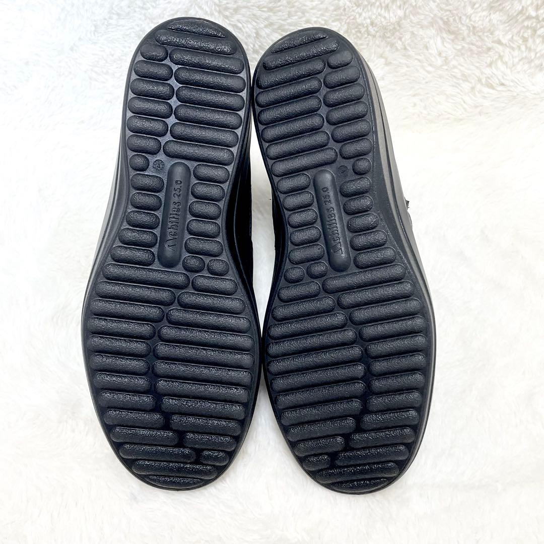 【新品】アキレスソルボ サイドゴアブーツ レザー 25cm 4E コンフォート