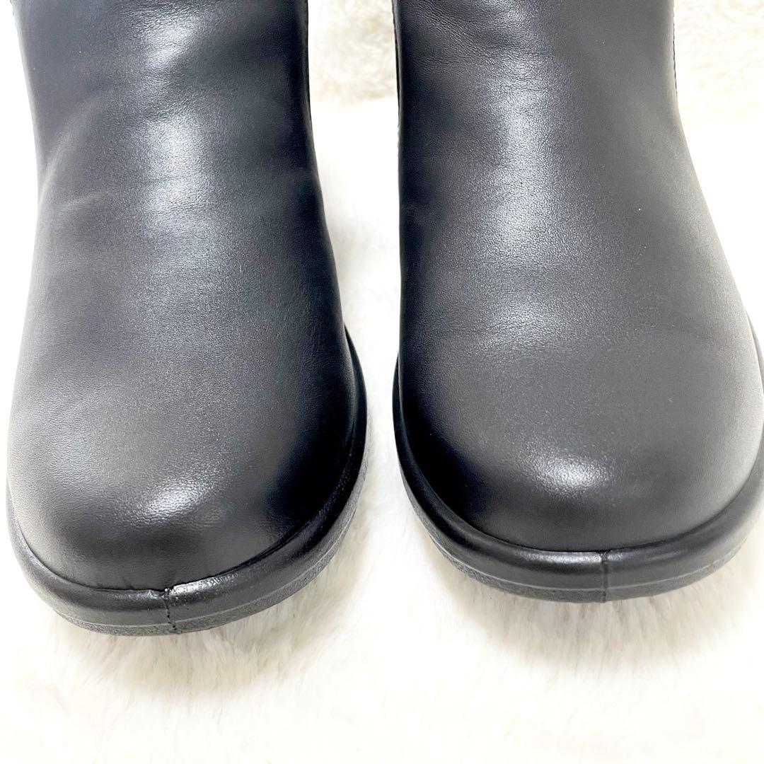 【新品】アキレスソルボ サイドゴアブーツ レザー 25cm 4E コンフォート