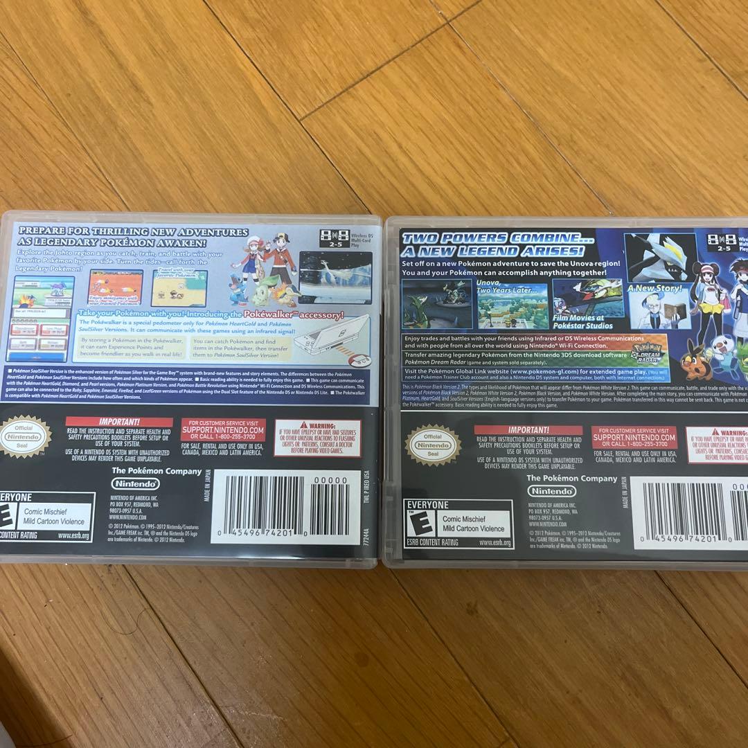 ポケットモンスター ソウルシルバー & ブラック2 セット 海外版 ポケットモンスター ソウルシルバー & ブラック2 セット 海外版