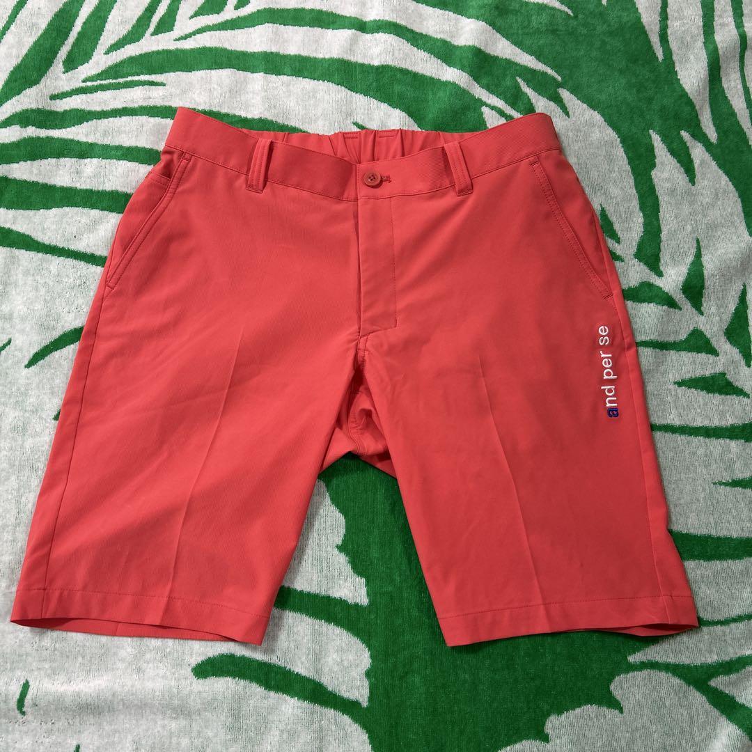 and per asゴルフメンズハーフパンツ！新品未使用！