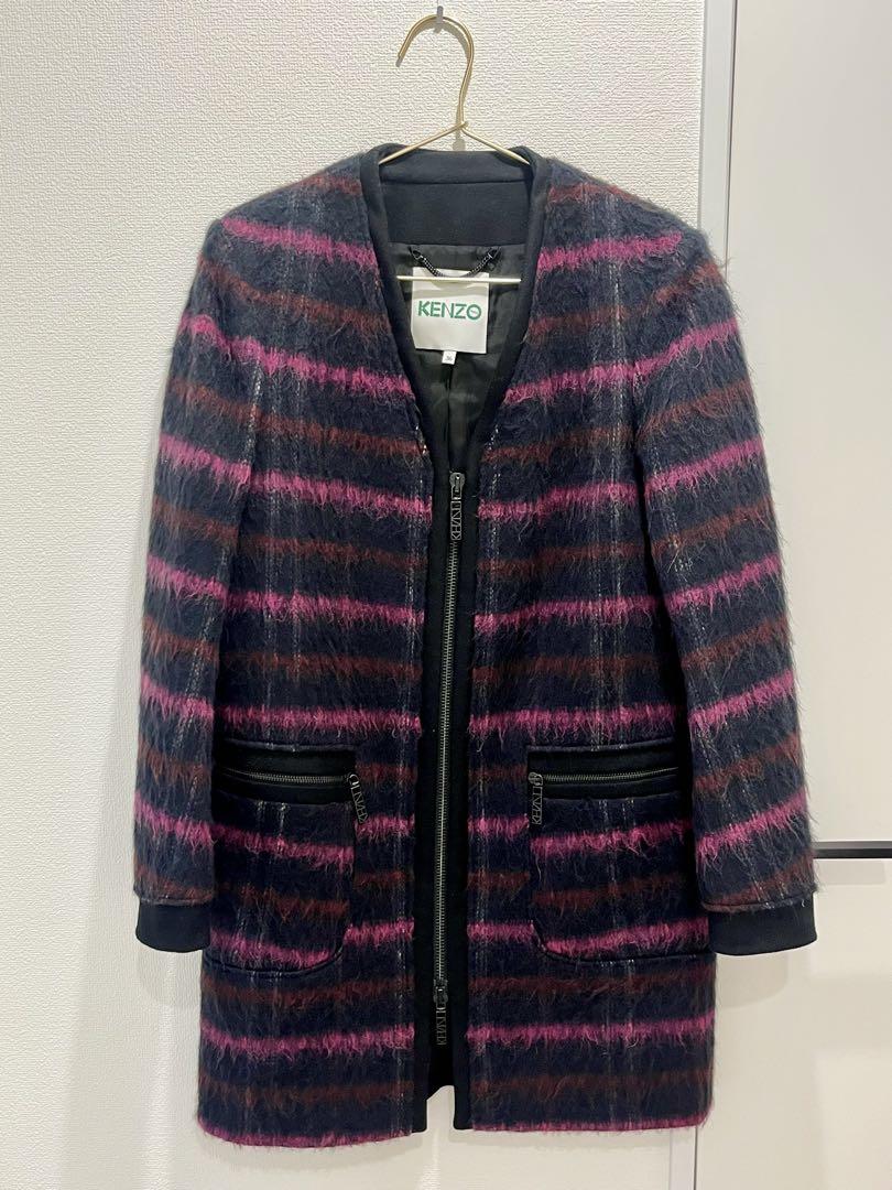 KENZO ケンゾー 日本製 ウール×アルパカ×モヘア オーバーサイズ Pコート KENZO ケンゾー 日本製 ウール×アルパカ×モヘア オーバーサイズ
