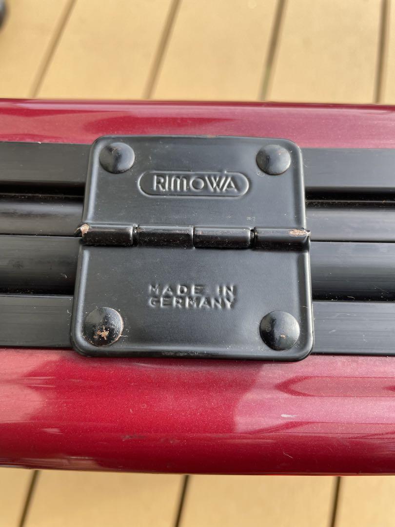 【中古品】リモワ　　アタッシュケース　ボルドー　赤系