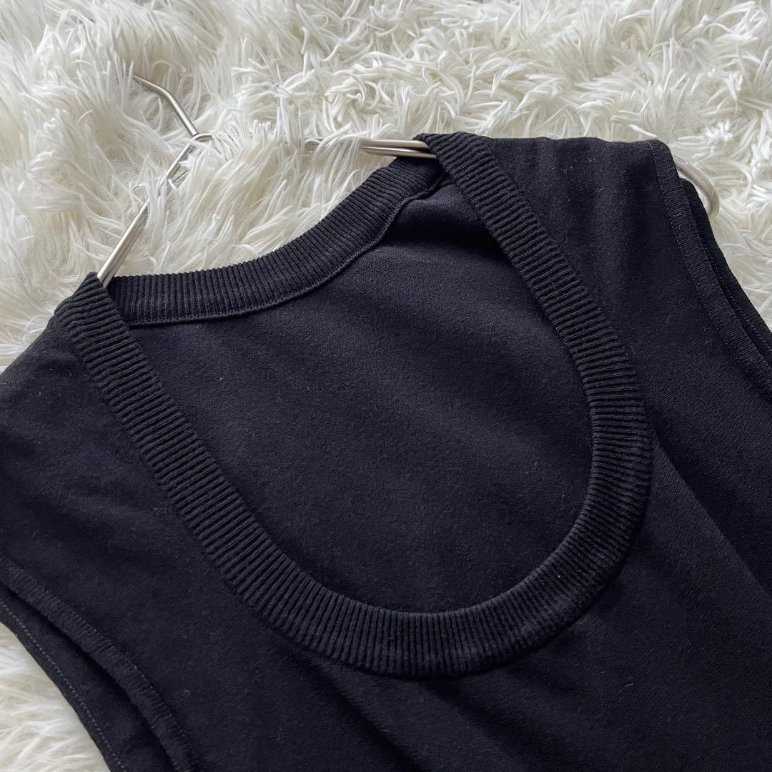 【美品】フォクシー サマーニットワンピース ロング ブラック フレア レーヨン 【美品】フォクシー サマーニットワンピース ロング ブラック フレア レーヨン