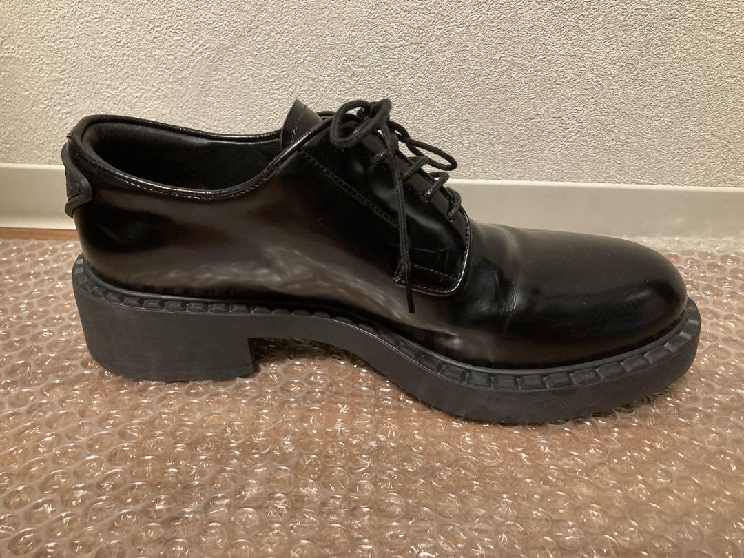 PRADA オックスフォード厚底レースアップシューズシルバー ≪追加≫オックスフォード厚底レースアップシューズ | AND ON