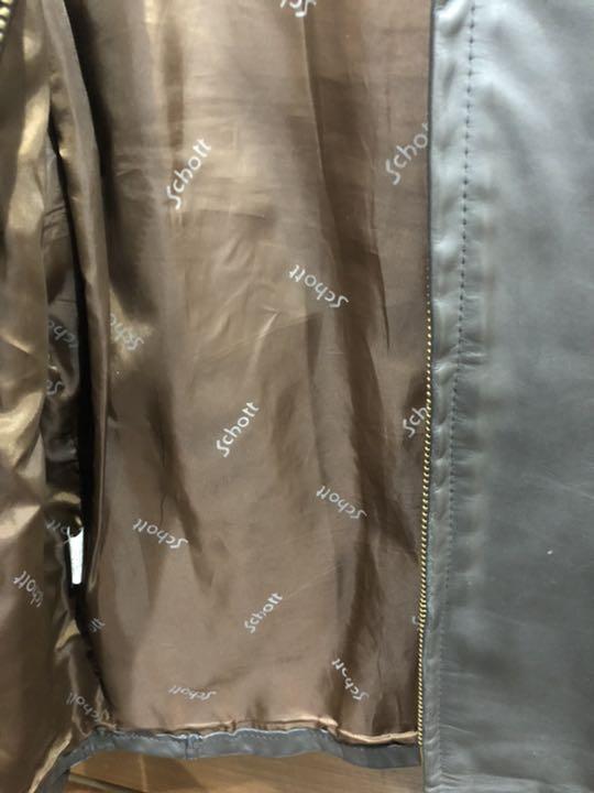 34%割引グレイ系,M本店は Schott ライダースジャケット レザー ...