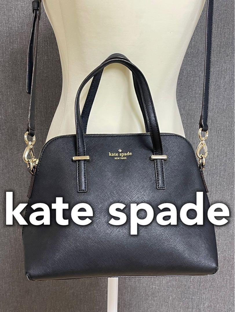 美品 ケイトスペード 2way ショルダーバッグ ブラック レザー